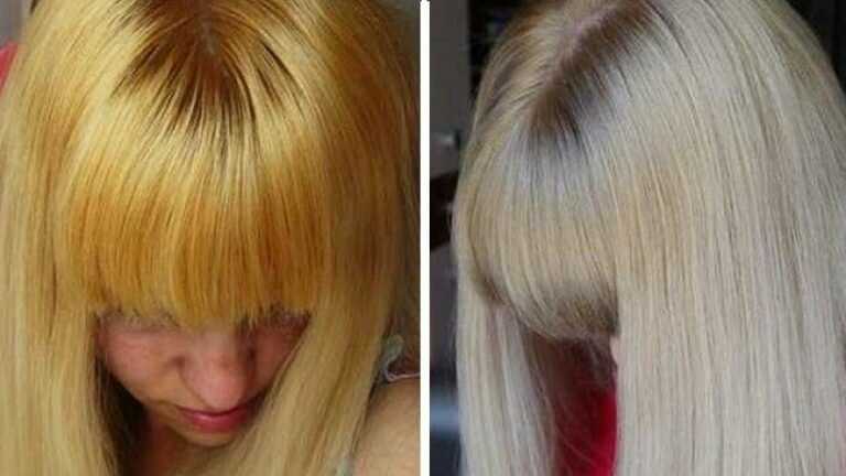 Как придать' желтизну волосам