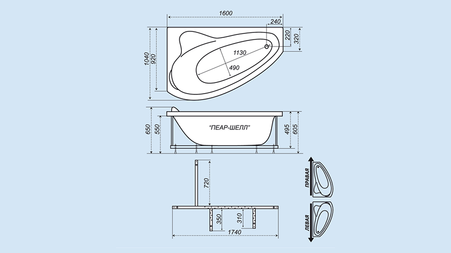 Угловая ванна: размеры - маленькие, стандартные, асимметричные